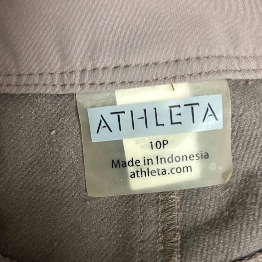 Athleta Taupe Straight Leg Pants with Pockets - Picture 5 of 7